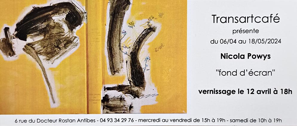 Powys Nicola au Transartcafé (Antibes)