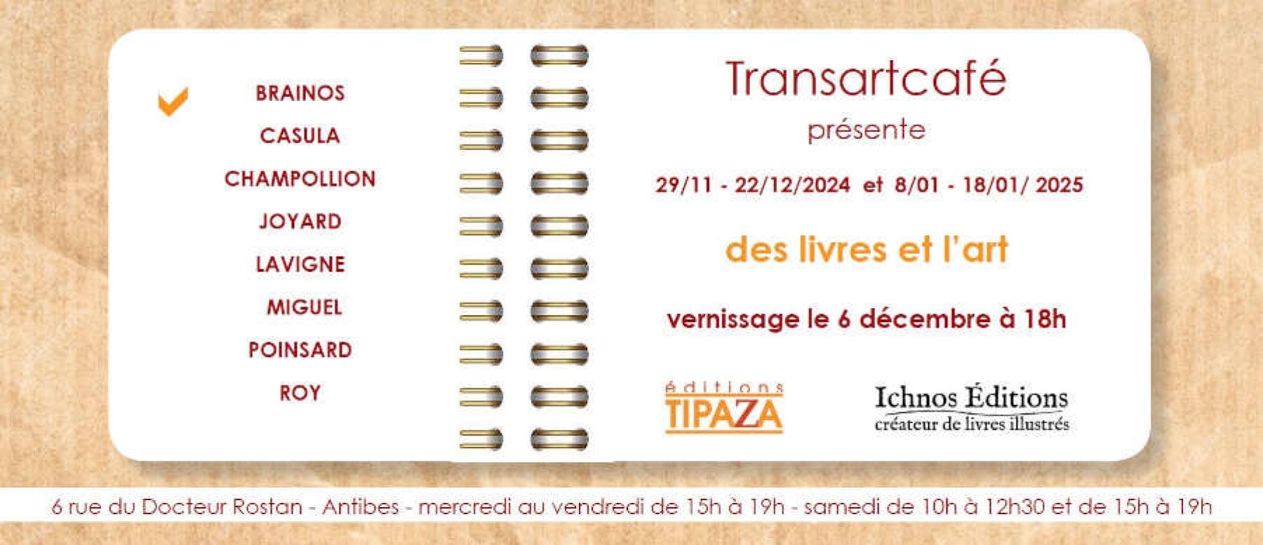 Vernissage le 6 décembre 2024 - expo 