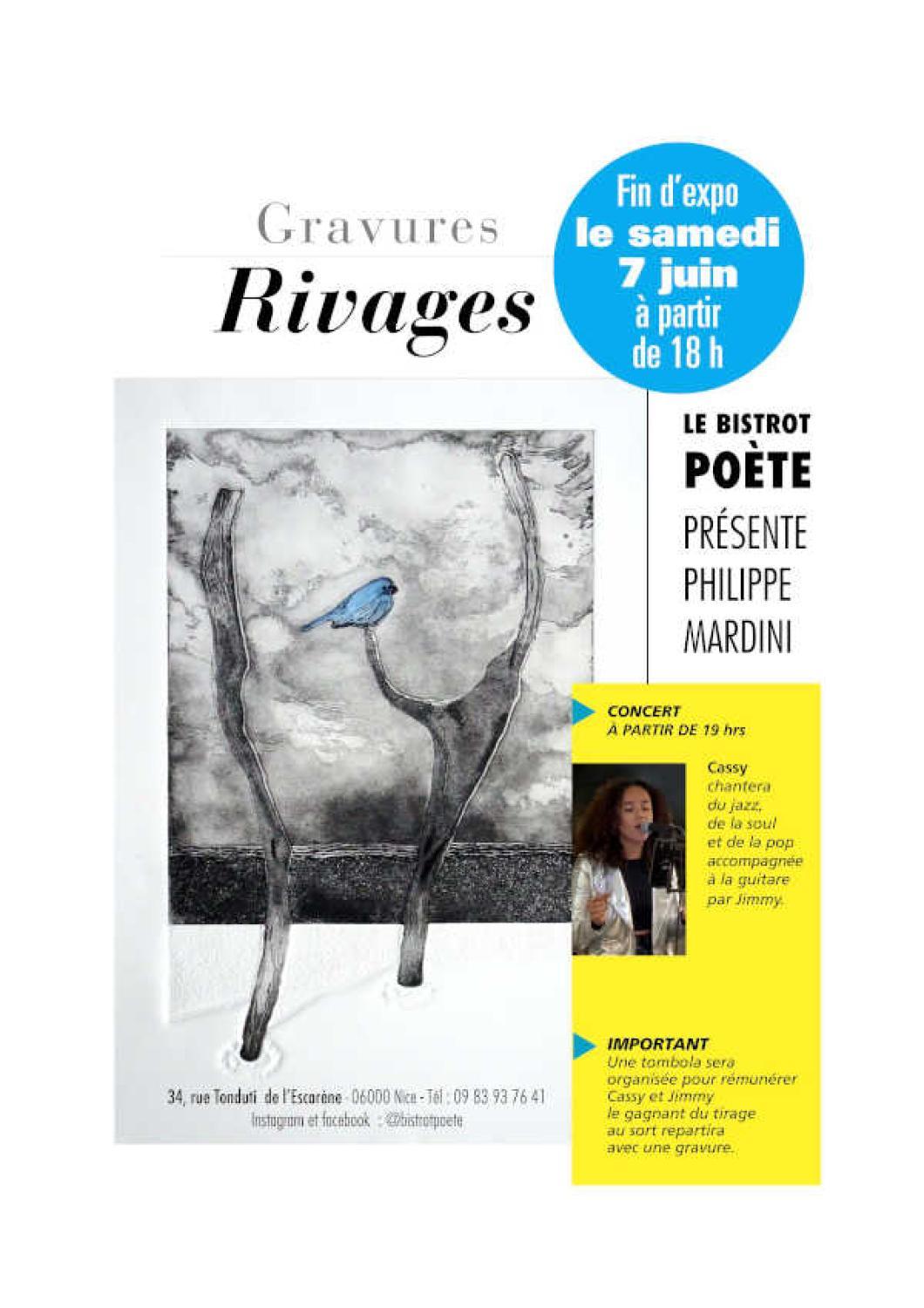 Philippe Mardini expose au Bistrot Poete, Nice, du 17 mai au 10 juin 2025