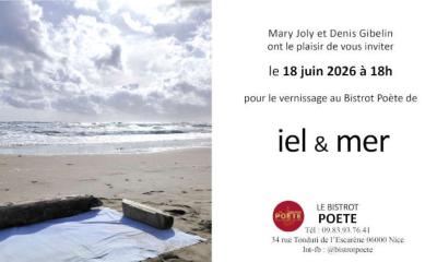 Mary Joly et Denis Gibelin vous invitent le jeudi 18 juin 2026 a 18h au Bistrot Poete